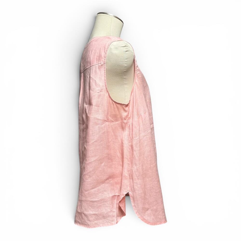 J.Jill Love Linen Sleeveless Blouse Top Pink Petite XL - Picture 5 of 6